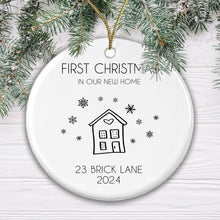 Load image into Gallery viewer, First Christmas in Our New Home Bauble