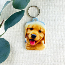 Load image into Gallery viewer, Full Photo Keyring - Add your own photo! Family, Baby, Pet, Couple, Friends