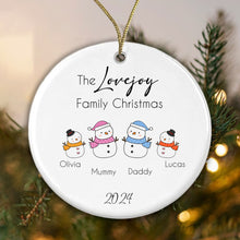 Load image into Gallery viewer, Personalised Family Christmas Bauble Whole Family Tree Decoration