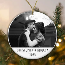 Load image into Gallery viewer, Ceramic Sub Bauble - Photo - Name & Name / Year-Gift Boxed