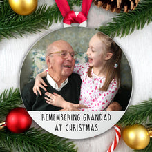 Load image into Gallery viewer, Personalised Memorial Bauble - Remembering Family at Christmas