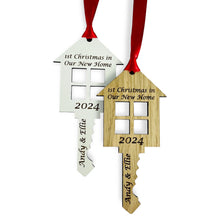 Load image into Gallery viewer, Personalised First Christmas in New Home Key - Add your names and year!