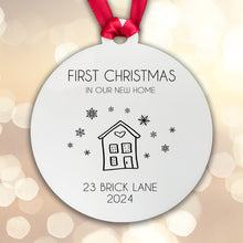 Load image into Gallery viewer, First Christmas in Our New Home Bauble