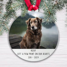 Load image into Gallery viewer, Personalised Dog Memorial Ceramic Tree Decoration Bauble | Dog Puppy Animal Pet