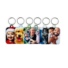 Load image into Gallery viewer, Full Photo Keyring - Add your own photo! Family, Baby, Pet, Couple, Friends