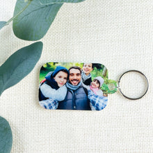 Load image into Gallery viewer, Full Photo Keyring - Add your own photo! Family, Baby, Pet, Couple, Friends