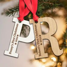 Load image into Gallery viewer, Personalised Name's First Christmas Tree Decoration