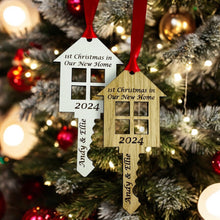 Load image into Gallery viewer, Personalised First Christmas in New Home Key - Add your names and year!