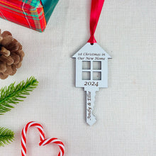Load image into Gallery viewer, Personalised First Christmas in New Home Key - Add your names and year!