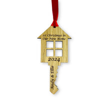 Load image into Gallery viewer, Personalised First Christmas in New Home Key - Add your names and year!