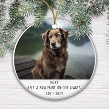 Load image into Gallery viewer, Personalised Dog Memorial Ceramic Tree Decoration Bauble | Dog Puppy Animal Pet