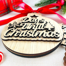 Load image into Gallery viewer, Christmas Countdown Days until Christmas - Rotating Bauble Wall Decoration