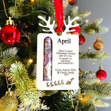 Load image into Gallery viewer, Personalised Money Bauble - Gift for Children - Christmas Gift - Money Card