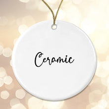 Load image into Gallery viewer, Grandma Grandad Est 2025 Bauble Pregnancy Announcement First Year Grandparents - Ceramic