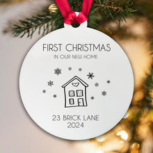 Load image into Gallery viewer, First Christmas in Our New Home Bauble