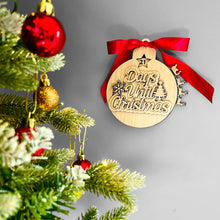 Load image into Gallery viewer, Christmas Countdown Days until Christmas - Rotating Bauble Wall Decoration