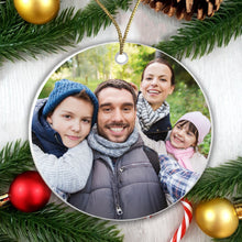 Load image into Gallery viewer, Personalised Full Photo Bauble - Add any photo!