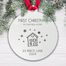 Load image into Gallery viewer, First Christmas in Our New Home Bauble