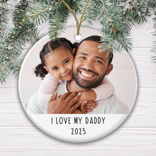 Load image into Gallery viewer, Personalised Photo Bauble - 'I Love my ... ' Christmas Tree Bauble - Upload any photo