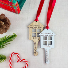 Load image into Gallery viewer, Personalised First Christmas in New Home Key - Add your names and year!