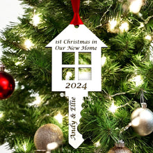 Load image into Gallery viewer, Personalised First Christmas in New Home Key - Add your names and year!
