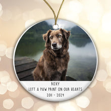 Load image into Gallery viewer, Personalised Dog Memorial Ceramic Tree Decoration Bauble | Dog Puppy Animal Pet