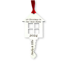 Load image into Gallery viewer, Personalised First Christmas in New Home Key - Add your names and year!