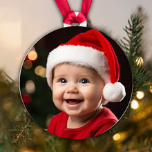 Load image into Gallery viewer, Personalised Full Photo Bauble - Add any photo!