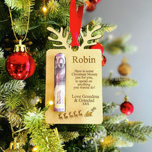 Load image into Gallery viewer, Personalised Money Bauble - Gift for Children - Christmas Gift - Money Card