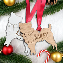 Load image into Gallery viewer, Personalised Dog Christmas Tree Decoration: Affenpinscher