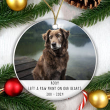 Load image into Gallery viewer, Personalised Dog Memorial Ceramic Tree Decoration Bauble | Dog Puppy Animal Pet