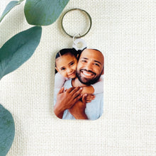 Load image into Gallery viewer, Full Photo Keyring - Add your own photo! Family, Baby, Pet, Couple, Friends