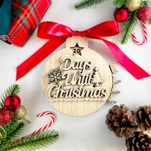 Load image into Gallery viewer, Christmas Countdown Days until Christmas - Rotating Bauble Wall Decoration