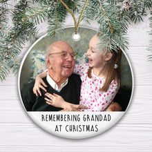 Load image into Gallery viewer, Personalised Memorial Bauble - Remembering Family at Christmas