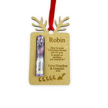 Load image into Gallery viewer, Personalised Money Bauble - Gift for Children - Christmas Gift - Money Card
