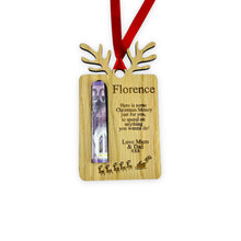 Load image into Gallery viewer, Personalised Money Bauble - Gift for Children - Christmas Gift - Money Card