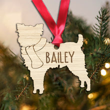 Load image into Gallery viewer, Personalised Dog Christmas Tree Decoration: Affenpinscher
