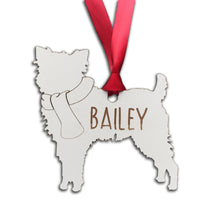 Load image into Gallery viewer, Personalised Dog Christmas Tree Decoration: Affenpinscher
