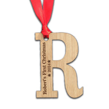 Load image into Gallery viewer, Personalised Name&#39;s First Christmas Tree Decoration
