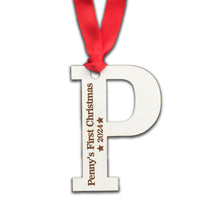 Load image into Gallery viewer, Personalised Name&#39;s First Christmas Tree Decoration
